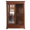 Wilhelminian Style Glass and Wood Wardrobe with Mirror 3