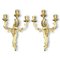 Wall Lights in Gilt Bronze, 1920s, Set of 2, Image 1