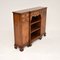 Antique Inlaid Walnut Breakfront Bookcase, 1900 5