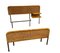 Metal and Wicker Single Bed with Integrated Shelves, Italy, 1960s, Set of 2, Image 4
