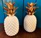 Decorative Pineapples in Biscuit and Porcelain, Set of 2 1