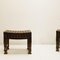African Carved Wood Stools, Set of 2 6
