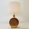 Lampada da tavolo Mid-Century in ceramica dorata, Italia, Immagine 2
