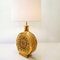 Mid-Century Italian Gold Ceramic Table Lamp, Image 6