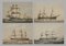 Navires, Lithographies, Set de 4 1