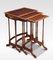 Walnut Parquetry Nesting Tables, 1890s, Set of 3, Image 1