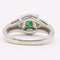 Vintage 18k White Gold Ring with Marquise-Cut Diamonds and Emerald, 1980s 6