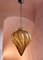 Lampada a sospensione in vetro di Murano ambrato, anni '80, Immagine 10