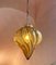 Lampada a sospensione in vetro di Murano ambrato, anni '80, Immagine 4