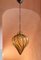 Lampada a sospensione in vetro di Murano ambrato, anni '80, Immagine 14