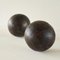 Vintage Wabi Sabi Decorative Balls in Wood, 1950s, Set of 2 3