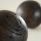 Vintage Wabi Sabi Decorative Balls in Wood, 1950s, Set of 2 8