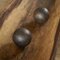 Vintage Wabi Sabi Decorative Balls in Wood, 1950s, Set of 2 4