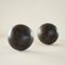 Vintage Wabi Sabi Decorative Balls in Wood, 1950s, Set of 2 7