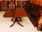 Vintage Mahogany Twin Pillar Dining Table attributed to William Tillman, 1980s 8