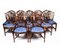 Vintage Dining Table & Chairs attributed to William Tillman, 1980s, Set of 13, Image 13