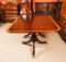 Vintage Three Pillar Mahogany Dining Table and Chairs, 1980s, Set of 15, Image 10