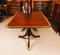 Vintage Three Pillar Mahogany Dining Table and Chairs, 1980s, Set of 15, Image 6