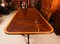 Vintage Three Pillar Mahogany Dining Table with Chairs, 1980s, Set of 15 6
