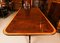 Vintage Three Pillar Mahogany Dining Table with Chairs, 1980s, Set of 15 12