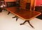 Vintage Three Pillar Mahogany Dining Table with Chairs, 1980s, Set of 15 4