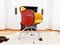 Postmodern Incisa Chair in Burgundy Saddle Leather by Vico Magistretti for De Padova, 1990s 4