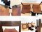 Tiger Oak and Saddle Leather Dining Chairs by Robert and Trix Haussmann for Dietiker, 1960s, Set of 6 10