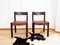 Tiger Oak and Saddle Leather Dining Chairs by Robert and Trix Haussmann for Dietiker, 1960s, Set of 6 4