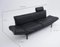 Postmodern DS140 Convertible Sofa in Black Leather and Chrome from de Sede, 1980s, Image 4