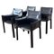 Cab 414 Armchairs by Mario Bellini for Cassina, 1977, Set of 4 1