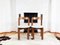 Vintage Brutalist Oak Dining Chairs, 1970s, Set of 4, Image 5