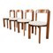 Vintage Brutalist Oak Dining Chairs, 1970s, Set of 4, Image 1