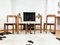 Vintage Brutalist Oak Dining Chairs, 1970s, Set of 4, Image 3