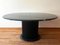 Vintage Marble and Ebonized Wood Oval Extendable Dining Table, 1980s 8