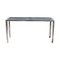 Table Console Tubo Vintage en Chrome et Marbre, 1970 1