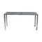 Vintage Tubo Chrome and Marble Console Table, 1970, Image 1