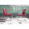 Mid-Century Modern Red Chairs by Ludwig Mies Van Der Rohe, 1970s, Set of 4, Image 3