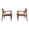 Mid-Century Modern Walnut Lounge Chairs by Stow Davis, 1960s, Set of 2 1