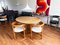 Vintage Brutalist Beech Extendable Dining Table from MCM, 1980s 4