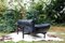 Vintage Convertible Black Leather Sofa from De Sede, 1985 6