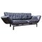 Vintage Convertible Black Leather Sofa from De Sede, 1985, Image 1