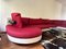 Vintage Sofa in Maroon and Eggshell by Antonio Citterio for B&B Italia, 1980s 5