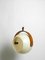 Space Age Deckenlampe mit Gestell aus Teak Schichtholz & Kugelförmigem Lampenschirm aus Kunststoff von Temde, 1960er 15