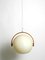 Space Age Ceiling Lamp with Teak Plywood Frame and Sperical Plastic Lampshade from Temde, 1960s, Image 16