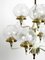 Brass and Glass Tulipan Chandelier by Hans Agne Jakobsson for Hans-Agne Jakobsson AB Markaryd, 1960s 12