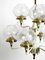 Brass and Glass Tulipan Chandelier by Hans Agne Jakobsson for Hans-Agne Jakobsson AB Markaryd, 1960s, Image 12