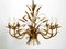 Large Gold-Plated Metal 8-Arm Chandelier by Hans Kögl, 1970s 3
