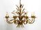 Large Gold-Plated Metal 8-Arm Chandelier by Hans Kögl, 1970s 1