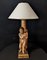 Polychromed Wood Angelot Decor Lamp 5