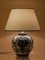 Royal Delft Blue Table Lamp, New White Lampshade with Blue Trim 6